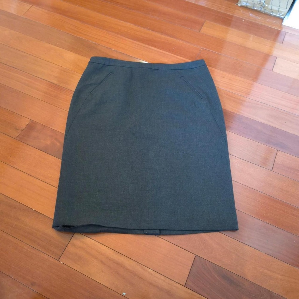Loft Pencil Skirt Womens 8 Gray NWT Professional Workwear Office Career Pocket